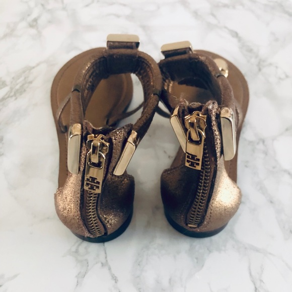 Tory Burch Gold Gladiator Sandals - Picture 4 of 4